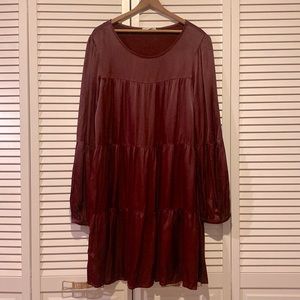 Lacausa x Anthropologie Tiered Tunic Dress